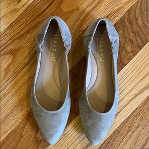 Italeau Mara suede ballet flats - taupe